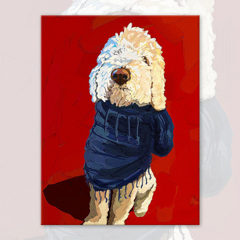 Dog Digital Acrylic Oil Painting Kit