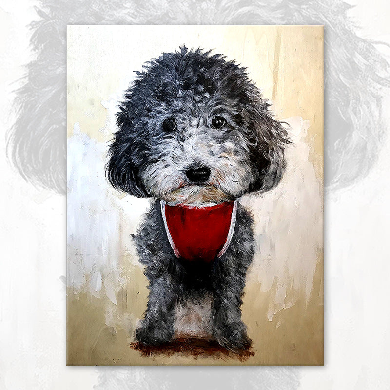 Dog Digital Acrylic Oil Painting Kit