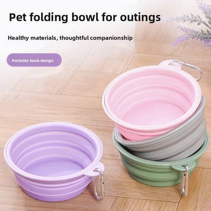 Dog folding bowl