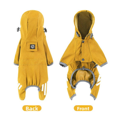 Dog four-legged raincoat