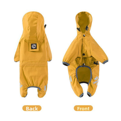 Dog four-legged raincoat