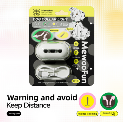 Dog glowing collar