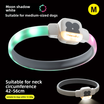 Dog glowing collar