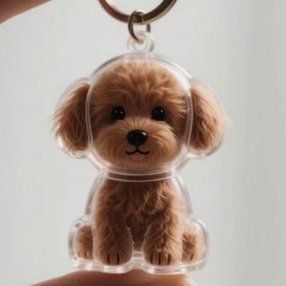 Dog Hair Storage Box Keychain