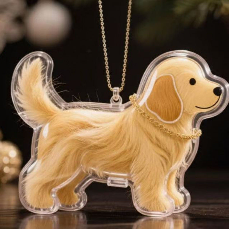 Dog Hair Storage Box Keychain