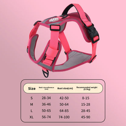 Dog Harness Vest-Style Leash Anti-Pull for Small Medium Large Dogs Reflective Leash