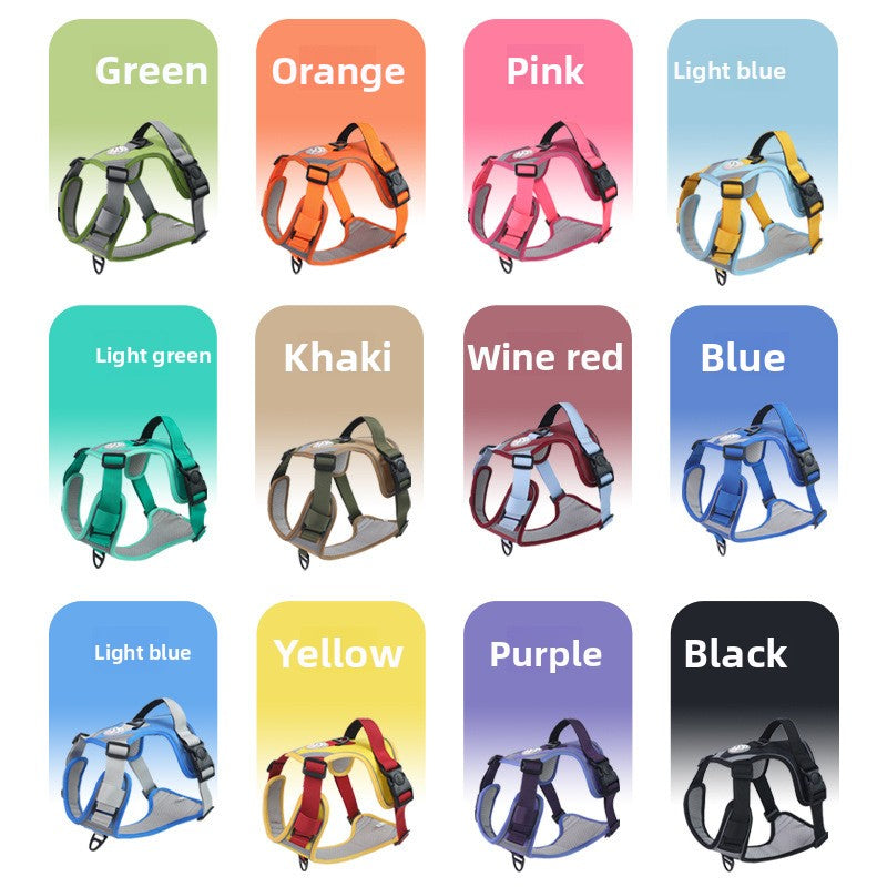 Dog Harness Vest-Style Leash Anti-Pull for Small Medium Large Dogs Reflective Leash