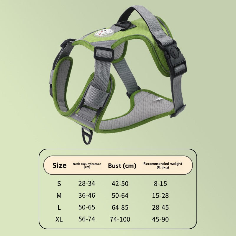 Dog Harness Vest-Style Leash Anti-Pull for Small Medium Large Dogs Reflective Leash