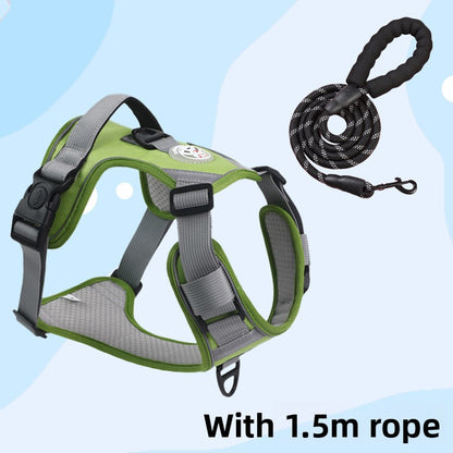 Dog Harness Vest-Style Leash Anti-Pull for Small Medium Large Dogs Reflective Leash