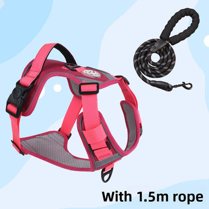 Dog Harness Vest-Style Leash Anti-Pull for Small Medium Large Dogs Reflective Leash