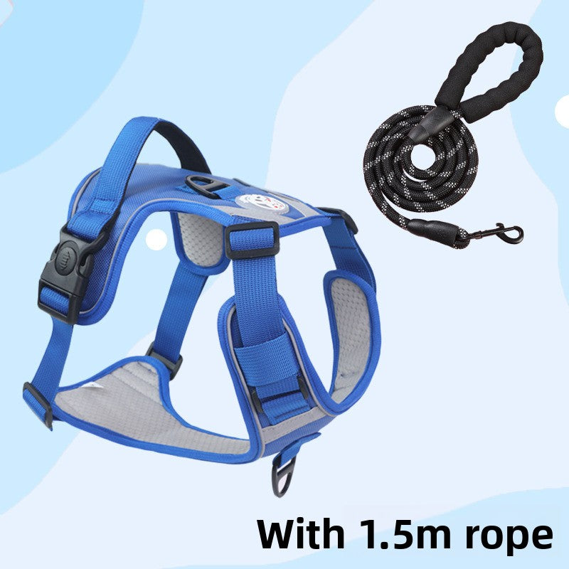 Dog Harness Vest-Style Leash Anti-Pull for Small Medium Large Dogs Reflective Leash