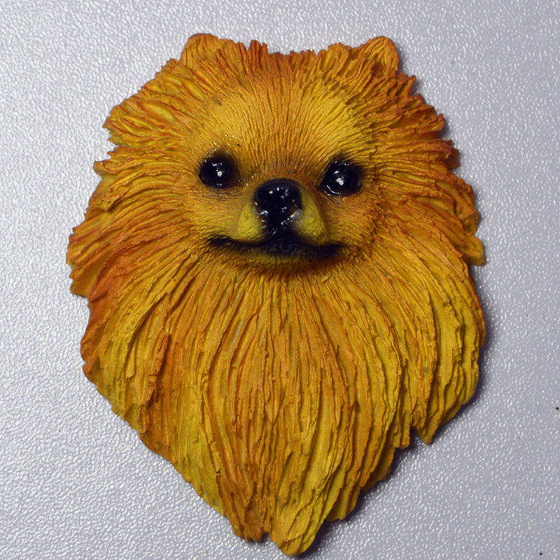 Dog Head Refrigerator Magnets Set