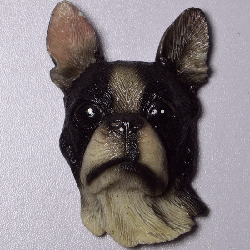 Dog Head Refrigerator Magnets Set