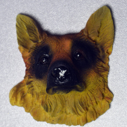 Dog Head Refrigerator Magnets Set