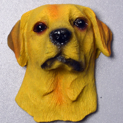 Dog Head Refrigerator Magnets Set