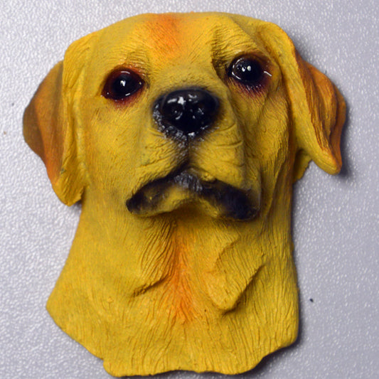 Dog Head Refrigerator Magnets Set