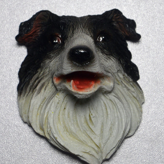 Dog Head Refrigerator Magnets Set