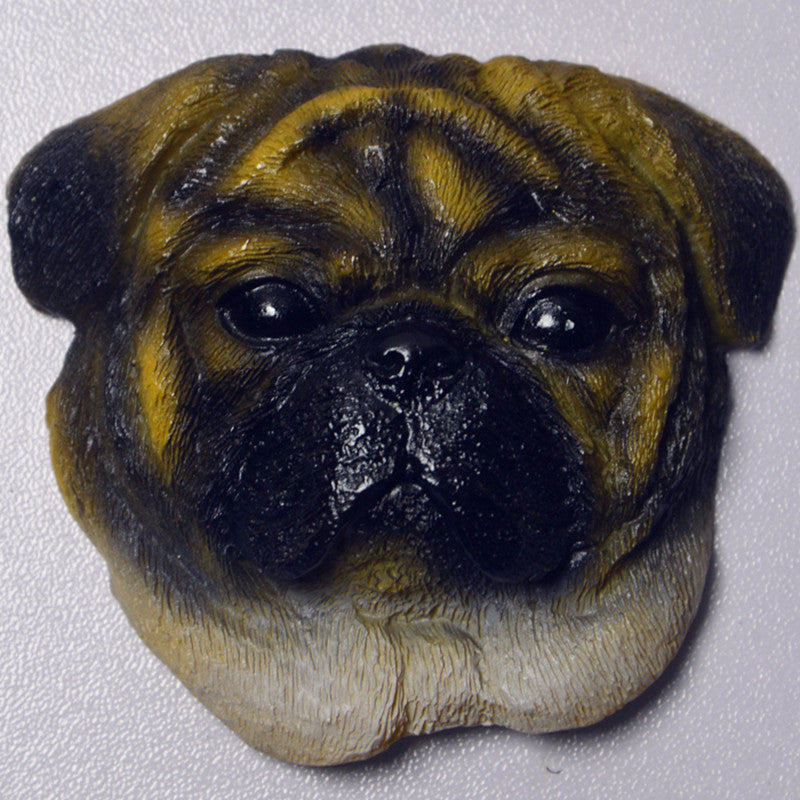 Dog Head Refrigerator Magnets Set