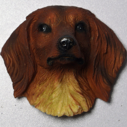 Dog Head Refrigerator Magnets Set