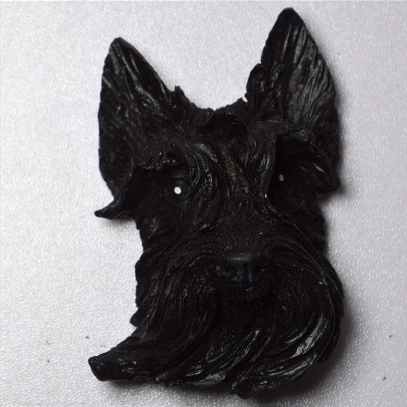 Dog Head Refrigerator Magnets Set