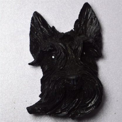Dog Head Refrigerator Magnets Set