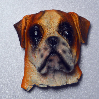 Dog Head Refrigerator Magnets Set