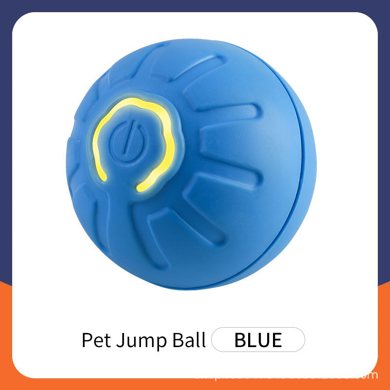 Dog jumping ball