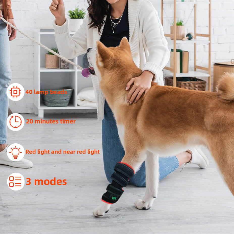 Dog Leg Red Light Therapy Device