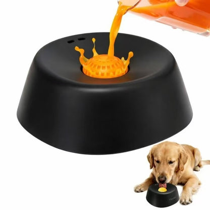 Dog Licking Bowl