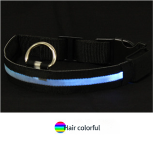 Dog luminous collar, USB charging dog collar, large and small LED pet anti lost collar