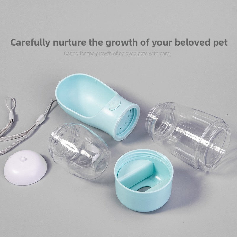 Dog outdoor water cup, 3-in-1 food and water bowl