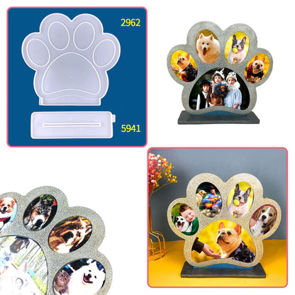 Dog Paw Photo Frame Mold