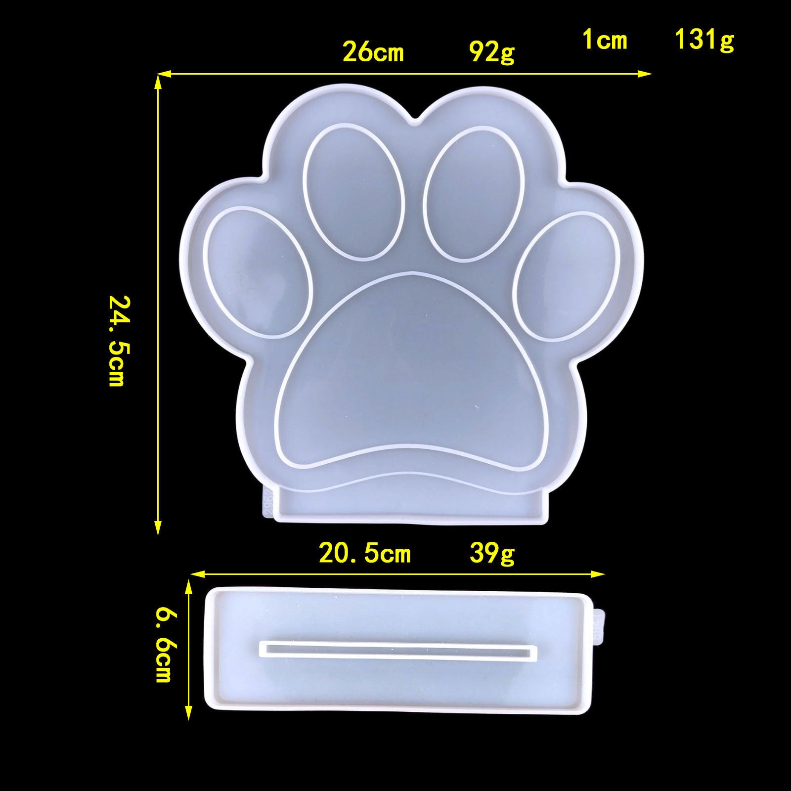 Dog Paw Photo Frame Mold