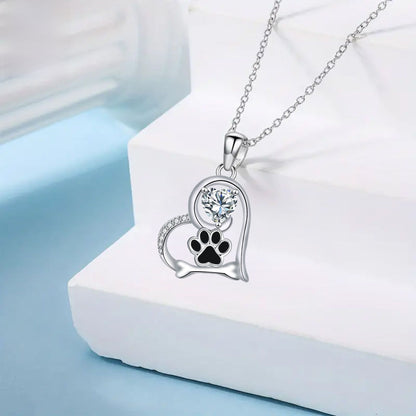 Dog Paw Print Necklace
