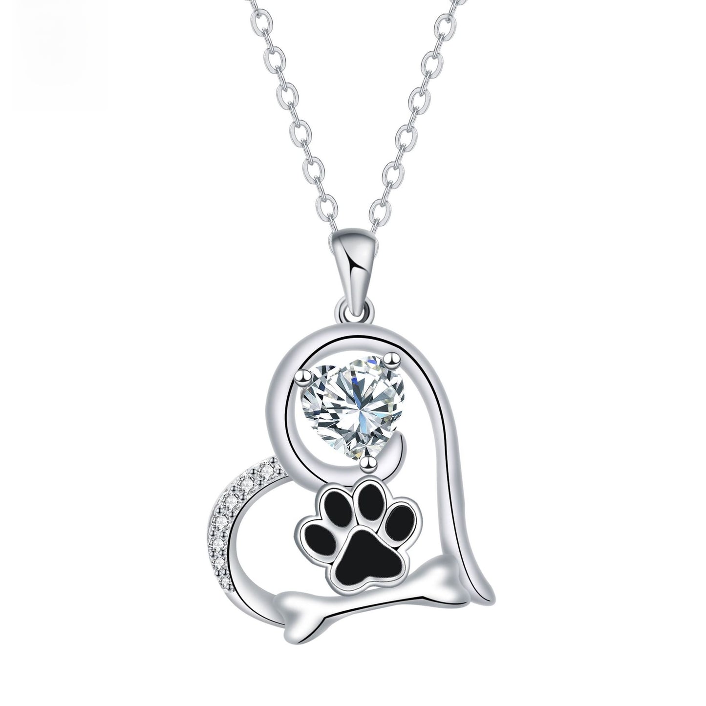 Dog Paw Print Necklace