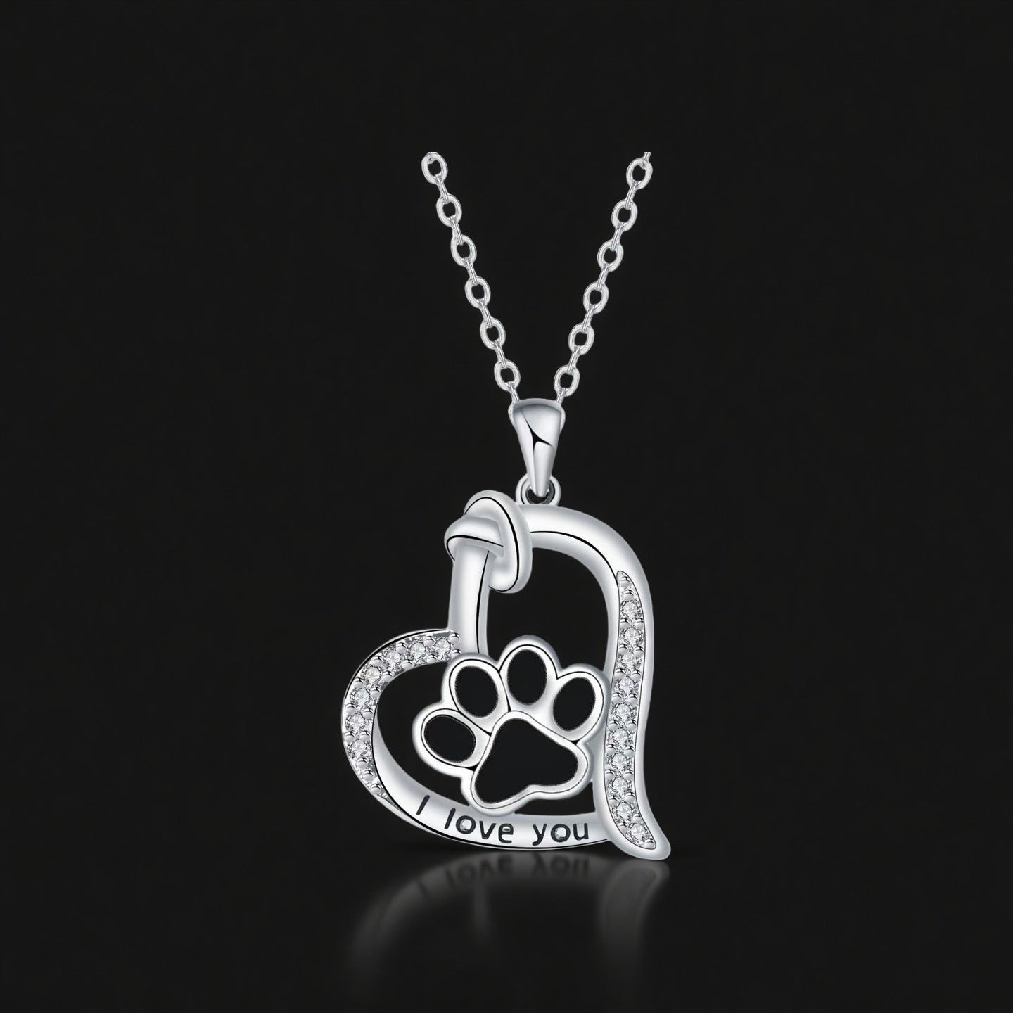Dog paw print ring