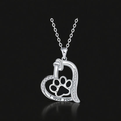 Dog paw print ring