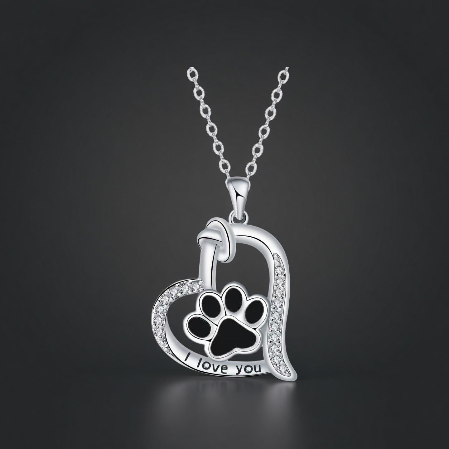 Dog paw print ring