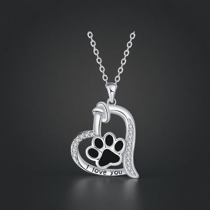 Dog paw print ring