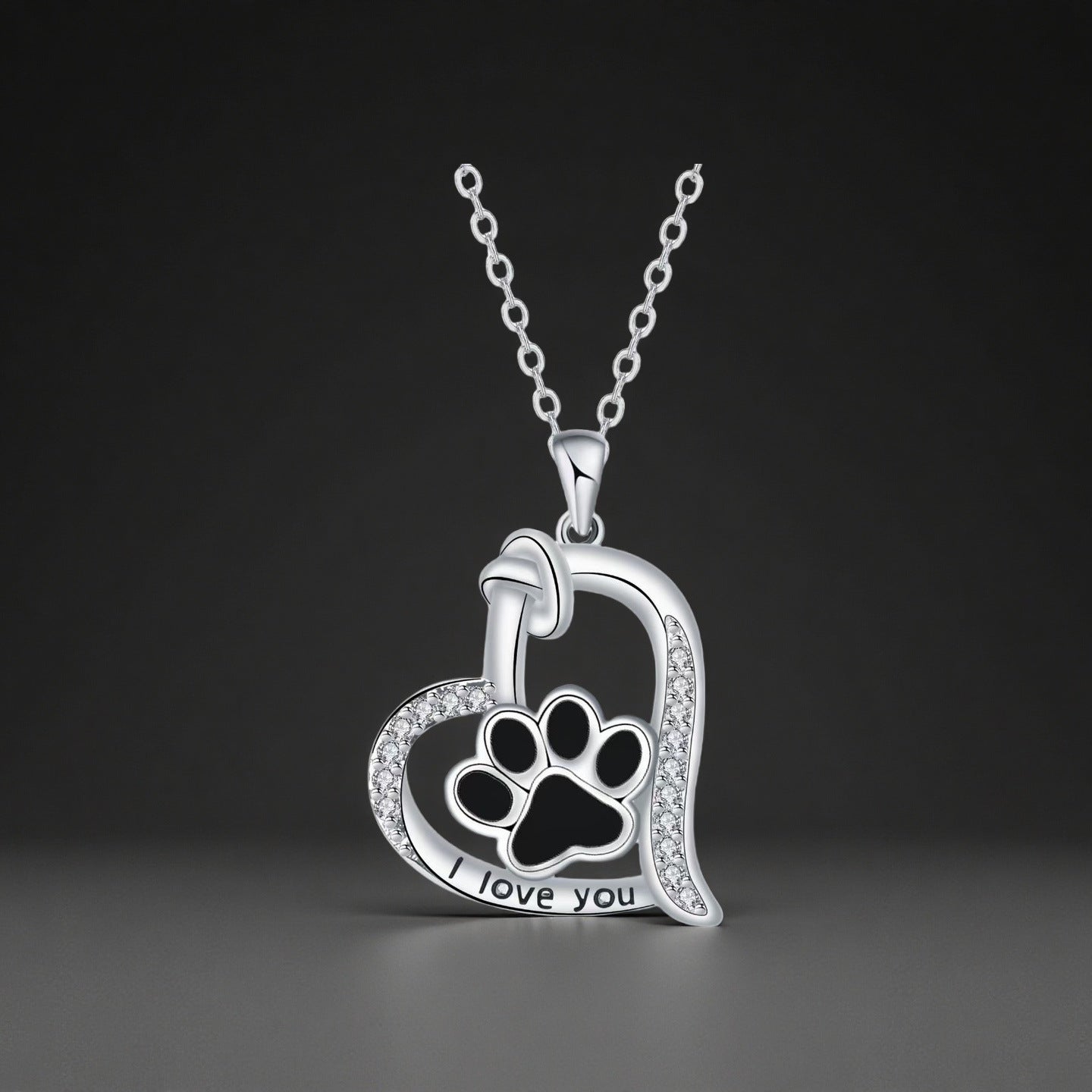 Dog paw print ring