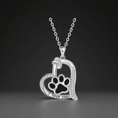 Dog paw print ring