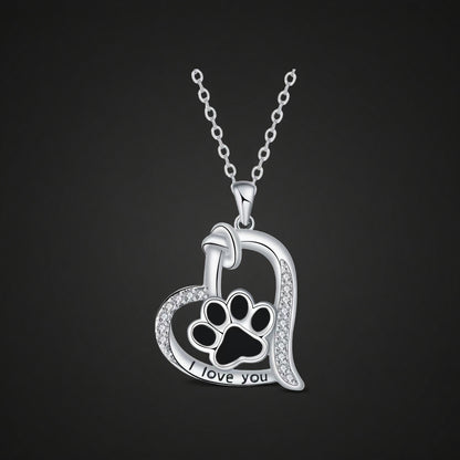 Dog paw print ring