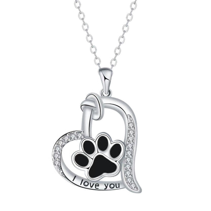 Dog paw print ring