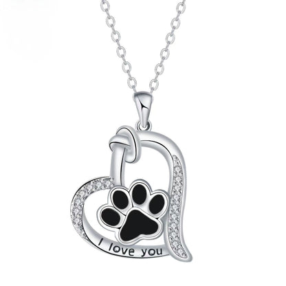 Dog paw print ring