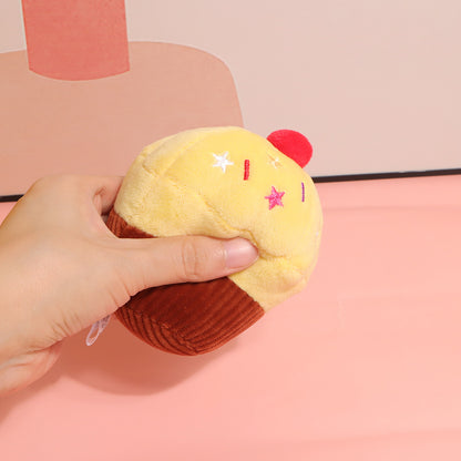 Dog pet toy plush sound variety food chips hamburger chicken leg bite toy cat pet supplies