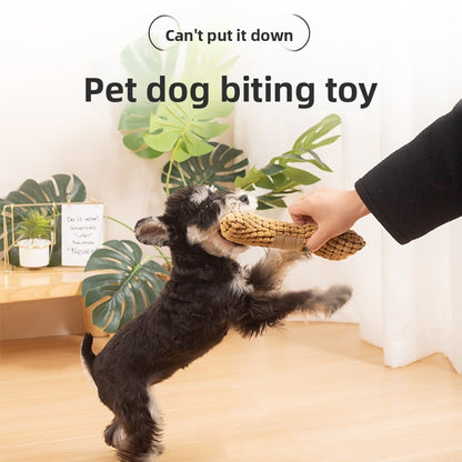 Dog plush bone toy