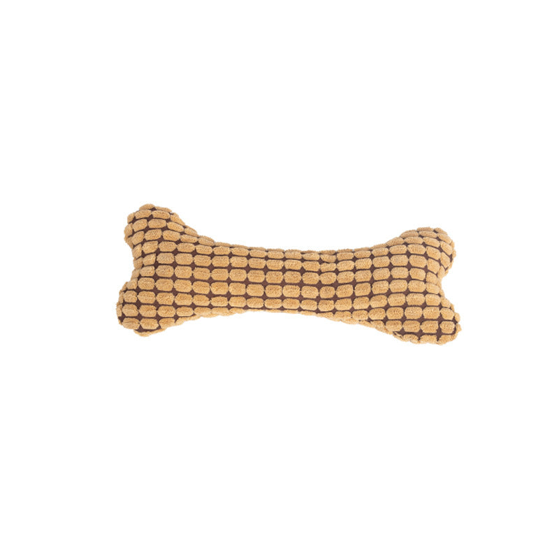 Dog plush bone toy