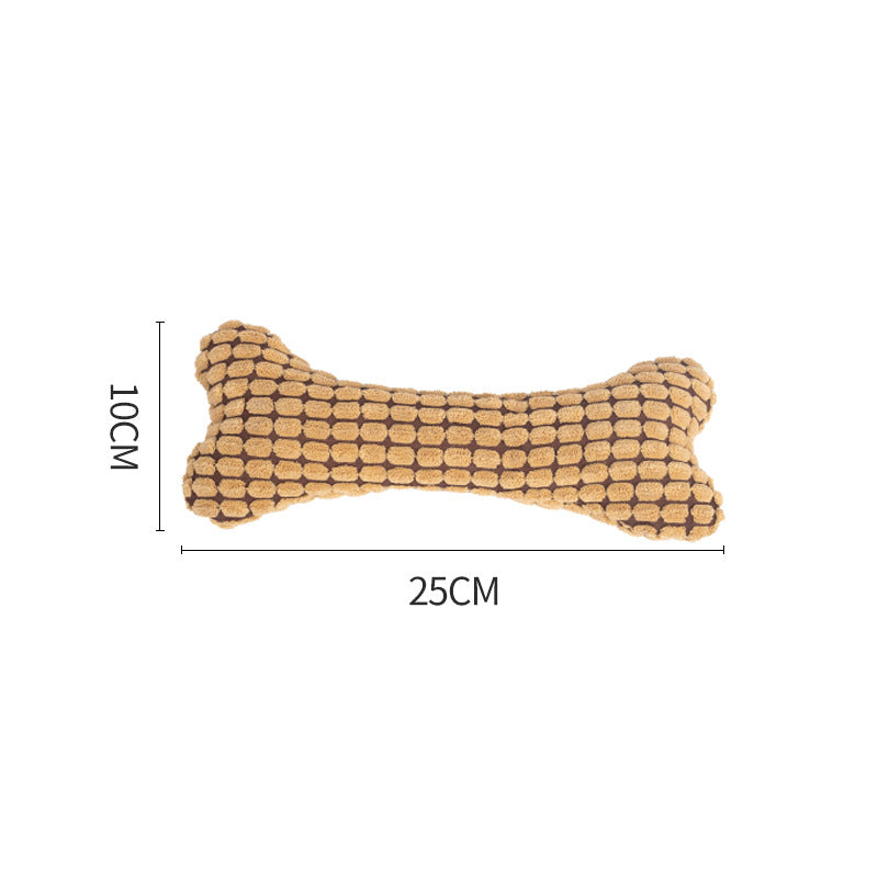 Dog plush bone toy