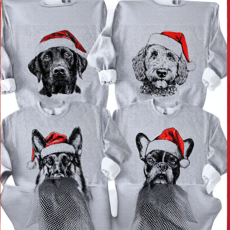 dog print sweatshirt