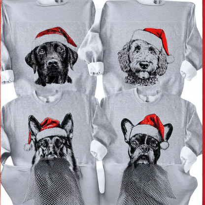 dog print sweatshirt